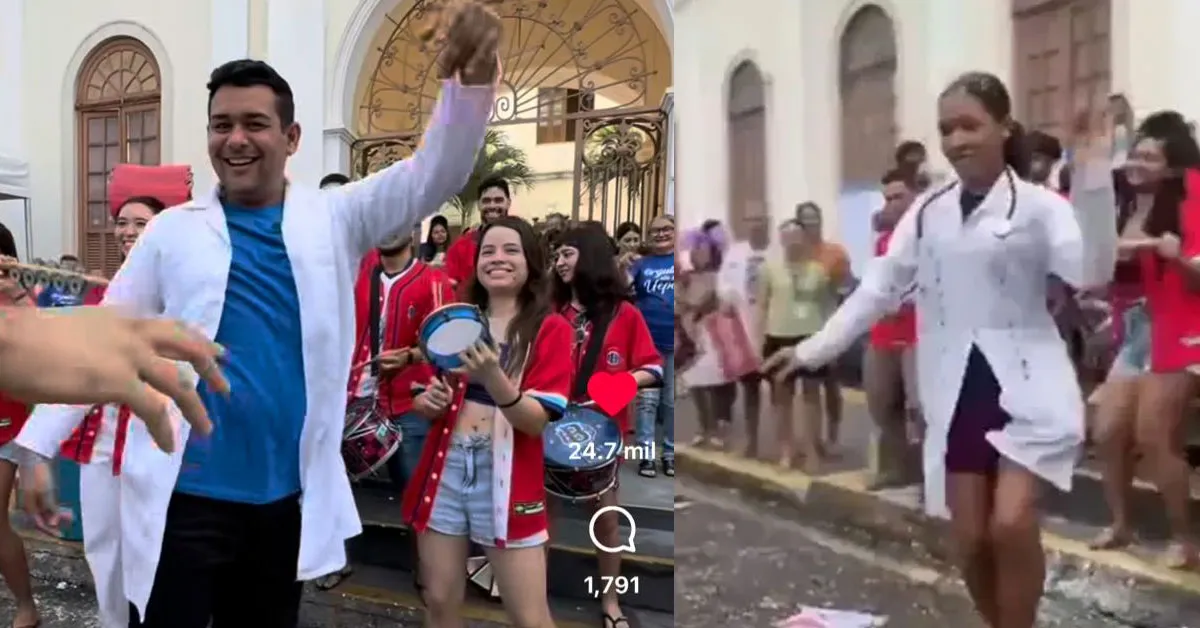 Influenciador paraense Patrick Peixoto recria vídeo da jovem que fingiu passar no vestibular da UEPA