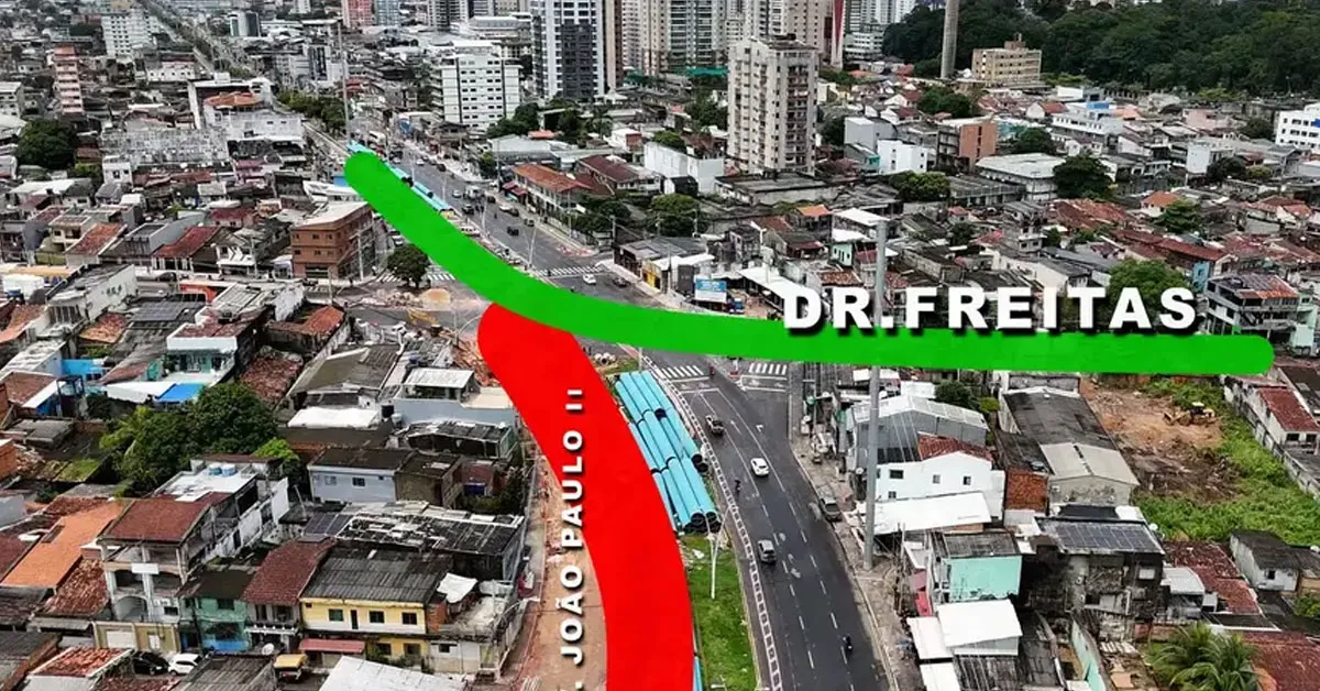 A mudança no trânsito começou na última segunda-feira (9) e faz parte das obras de construção do novo viaduto