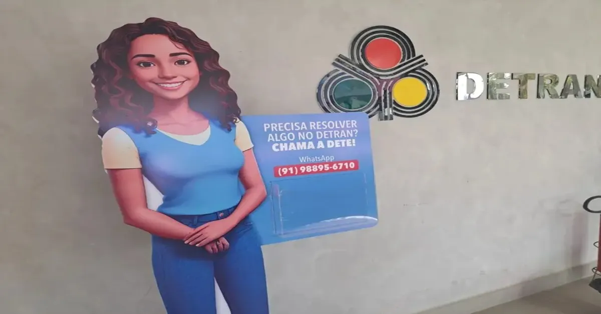 Um dos serviços digitais do Detran é a atendente virtual Dete, que funciona via WhatsApp e oferece informações e orientação a qualquer hora.