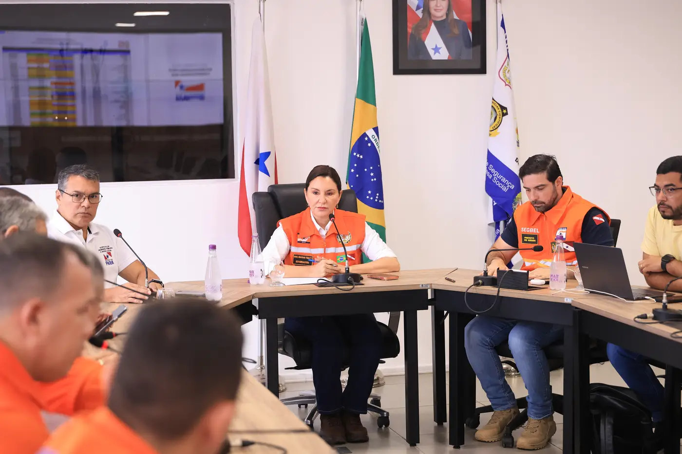 A Governadora Hana se reuniu com a equipe do prefeito Igor Normando para definir prioridades e iniciar as ações emergenciais em Belém
