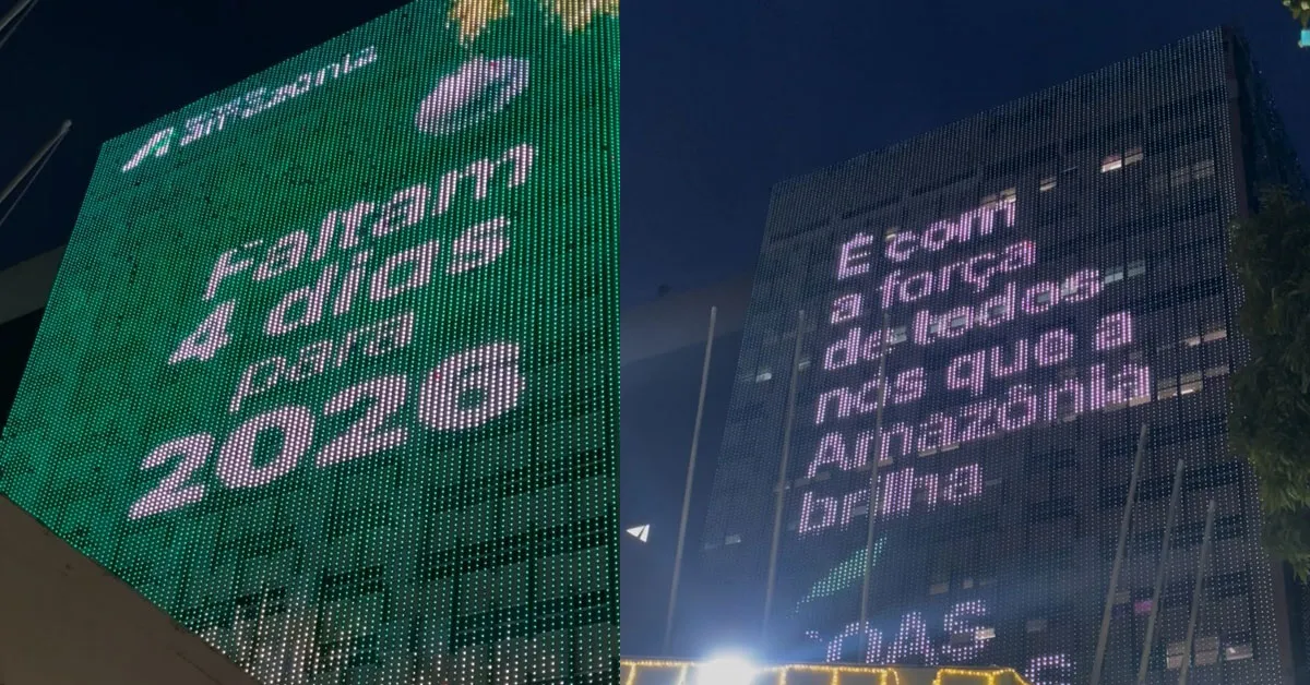 O painel de LED será projetado nas fachadas do prédio-sede, na avenida Presidente Vargas, em Belém