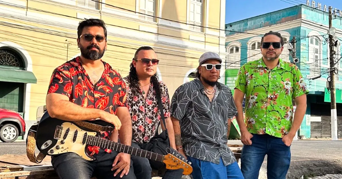 A banda tem repertório autoral que mistura Lambada, Guitarrada, Brega e influências da música caribenha