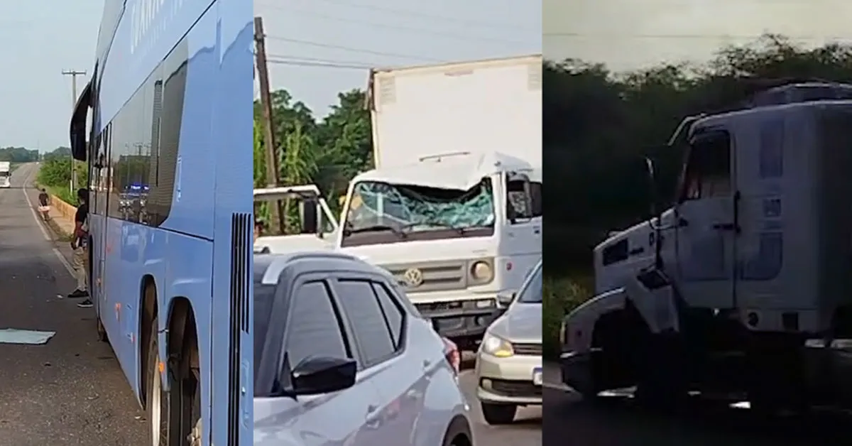 O impacto causou danos materiais