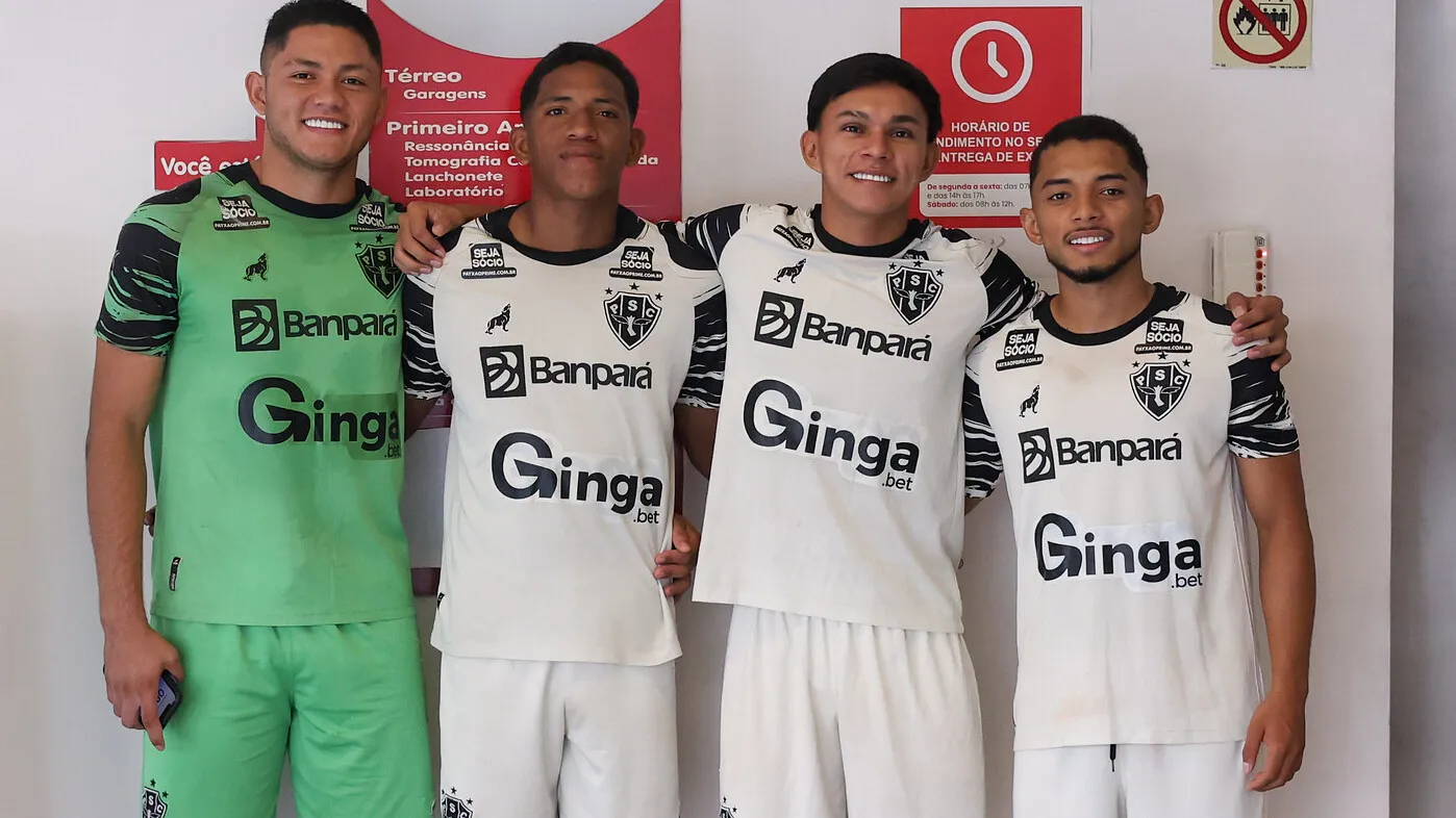 Atletas da categoria de base do Paysandu integram o elenco principal durante a preparação para a temporada 2026.