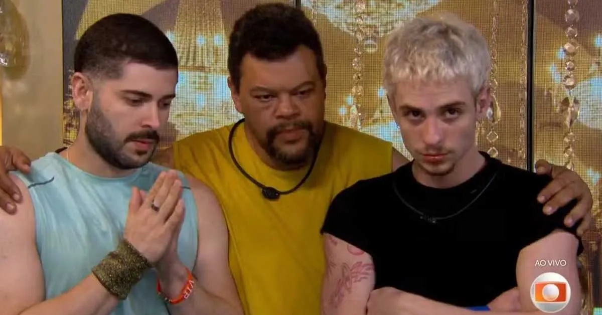 Babu Santana, Marcelo e Juliano Floss se unem em consenso e indicam Jonas Sulzbach ao Paredão do BBB 26.