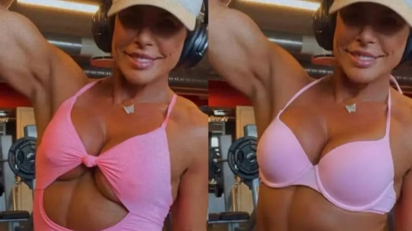 Andrea Sunshine teve sua foto alterada por IA.