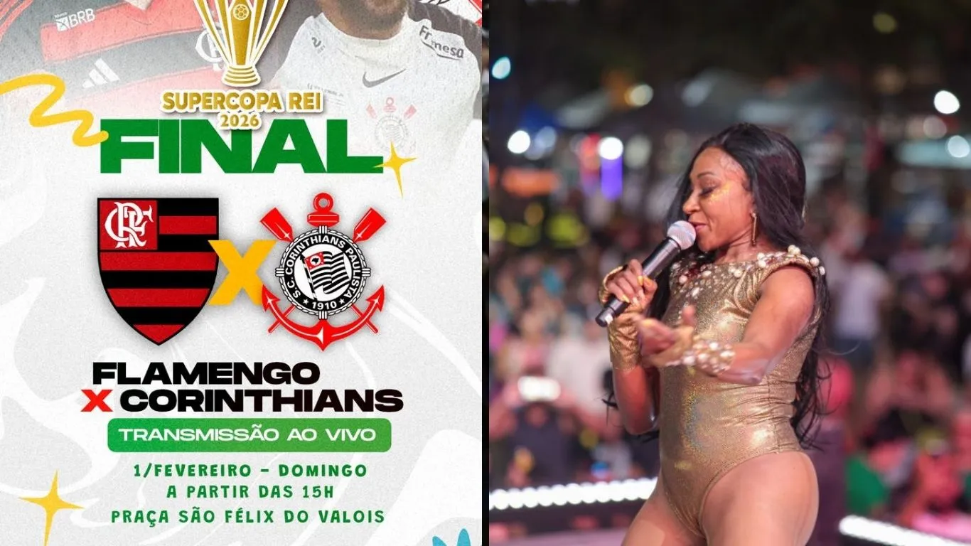 Logo após o apito final, por volta das 18h, a programação migra para o pré-carnaval 2026.