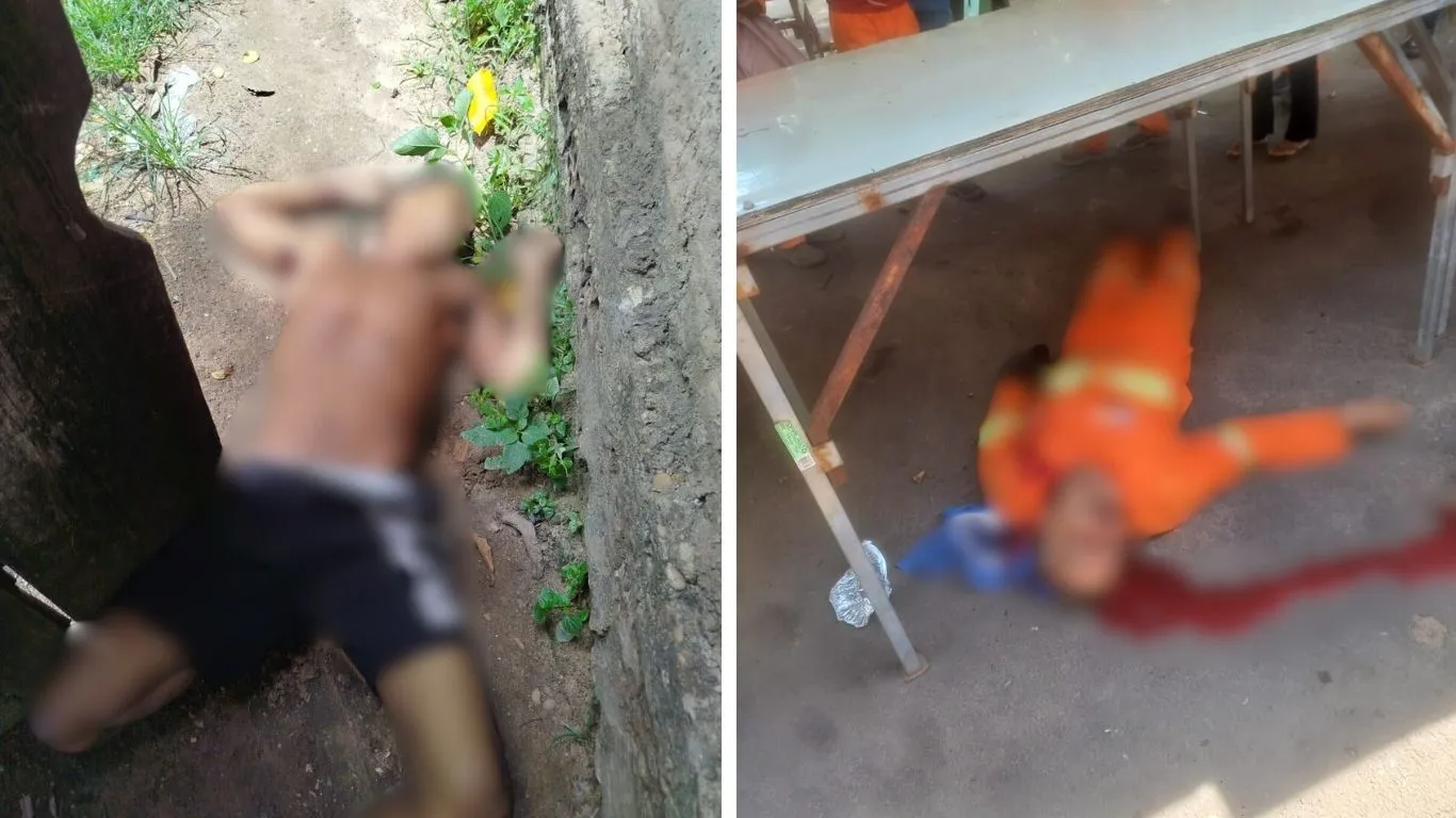 Dois assassinatos foram registrados em pontos distintos da cidade em um intervalo de apenas uma hora