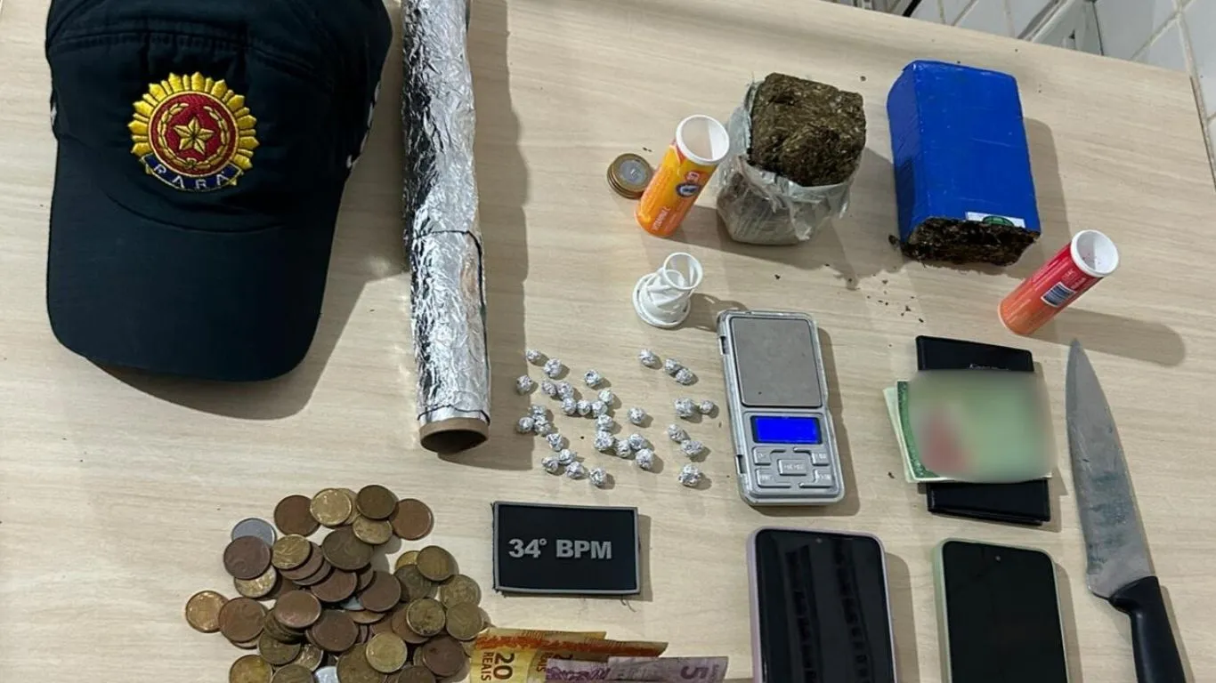 A operação ocorreu em uma residência na Rua VS 04, no bairro Bela Vista