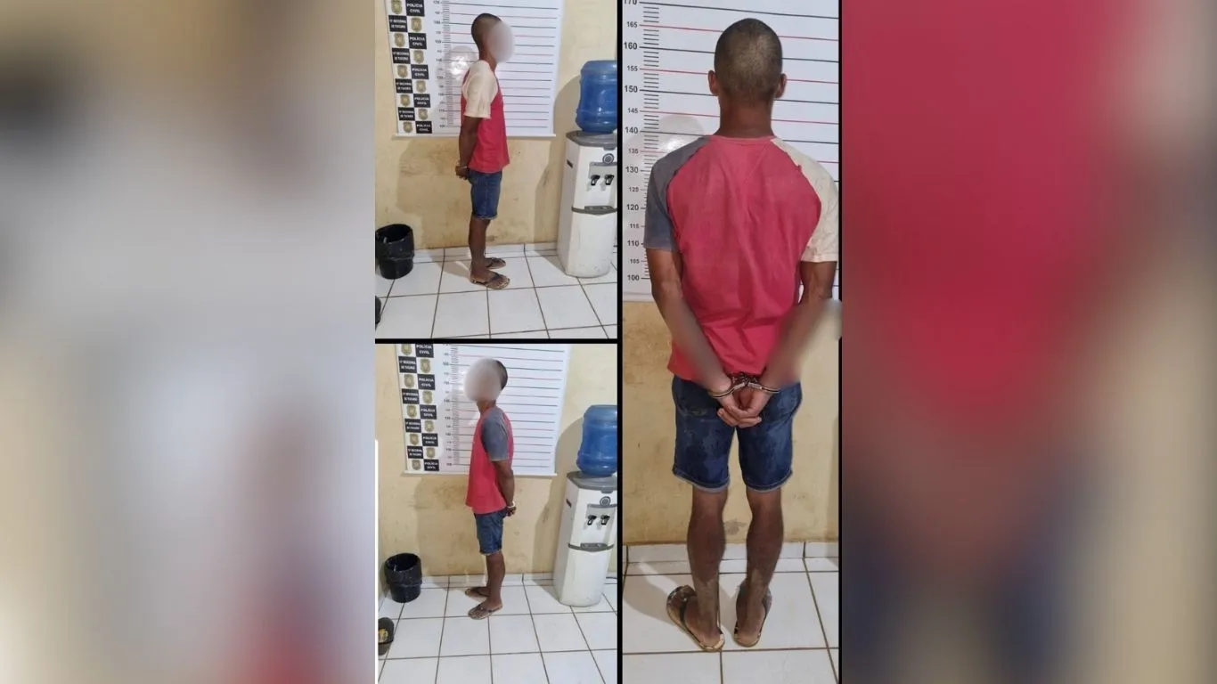 Acusado de assaltar um mercadinho no bairro Jardim Paraíso, em Tucuruí.