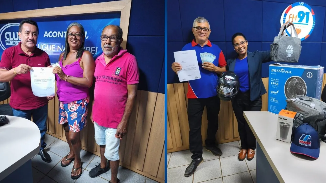 Erisvaldo Ribeiro acertou o placar de Águia x Remo e Iara Carmem Evangelista, ganhadora da "Promoção Brasil Rural"