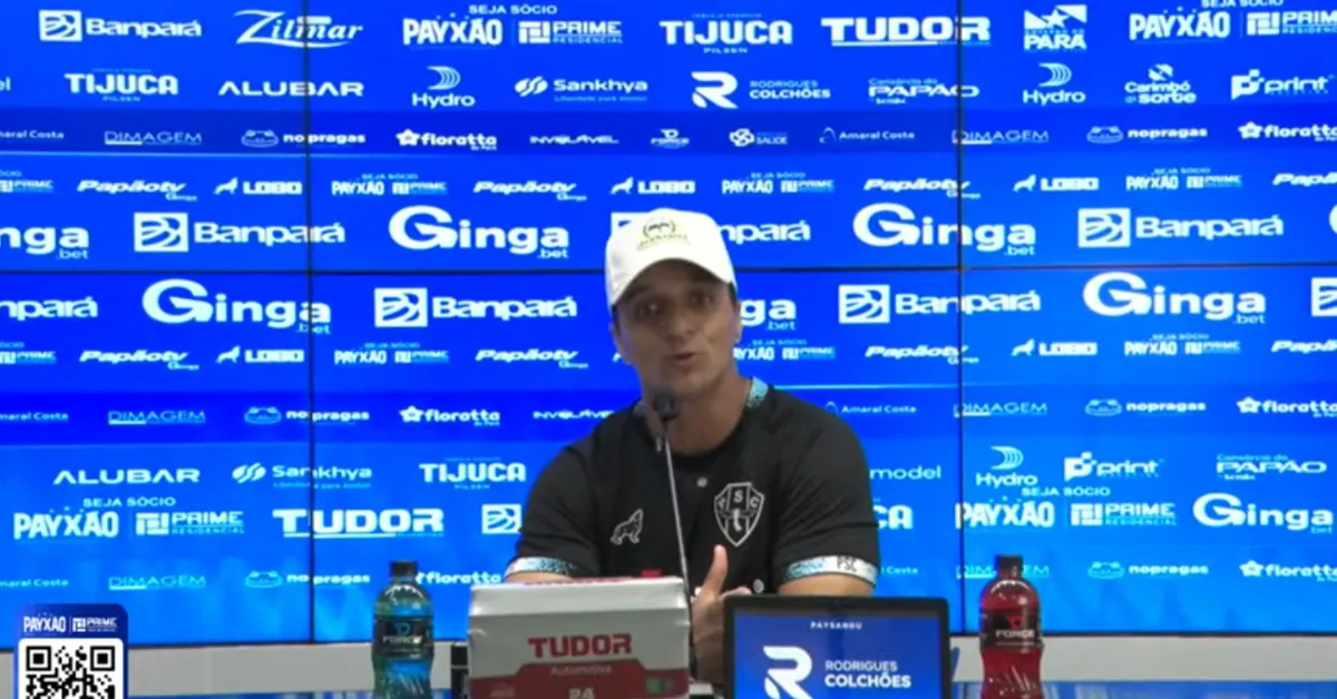 Na coletiva pós-jogo, o treinador Júnior Rocha enfatizou o momento de construção da equipe e foco jogo a jogo no Paysandu.