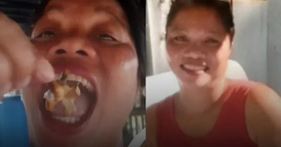 A influenciadora estava em um manguezal na região de Palawan, onde participou da coleta de diferentes espécies marinhas ao lado de amigos.