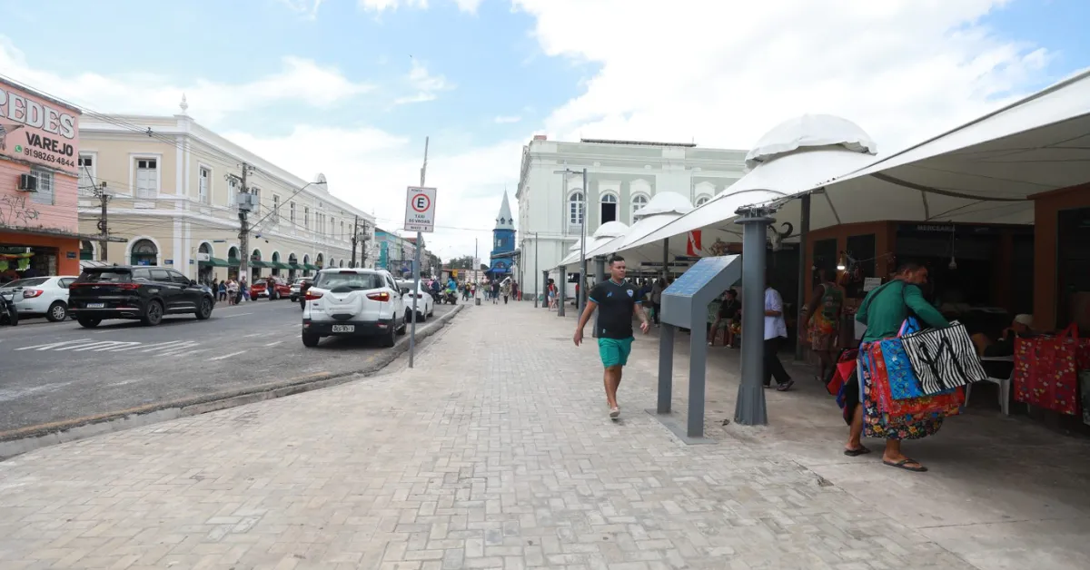 Calçadão do mercado ver-o-peso