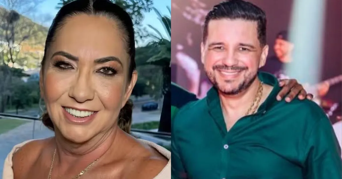 Margareth Serrão e Danilo Nascimento durante evento público; relação segue movimentando as redes mesmo após o término.