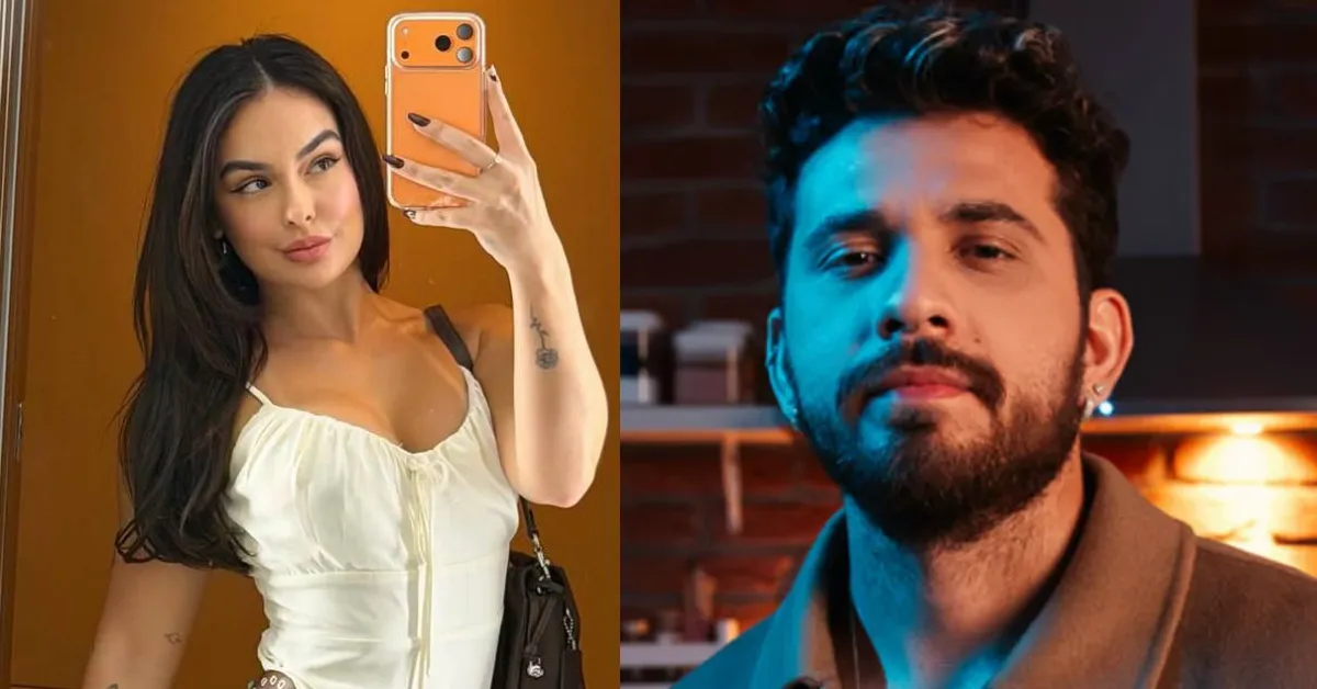 Larissa Santos e Gustavo Mioto costumam aparecer juntos por fazerem parte do mesmo círculo de amigos.