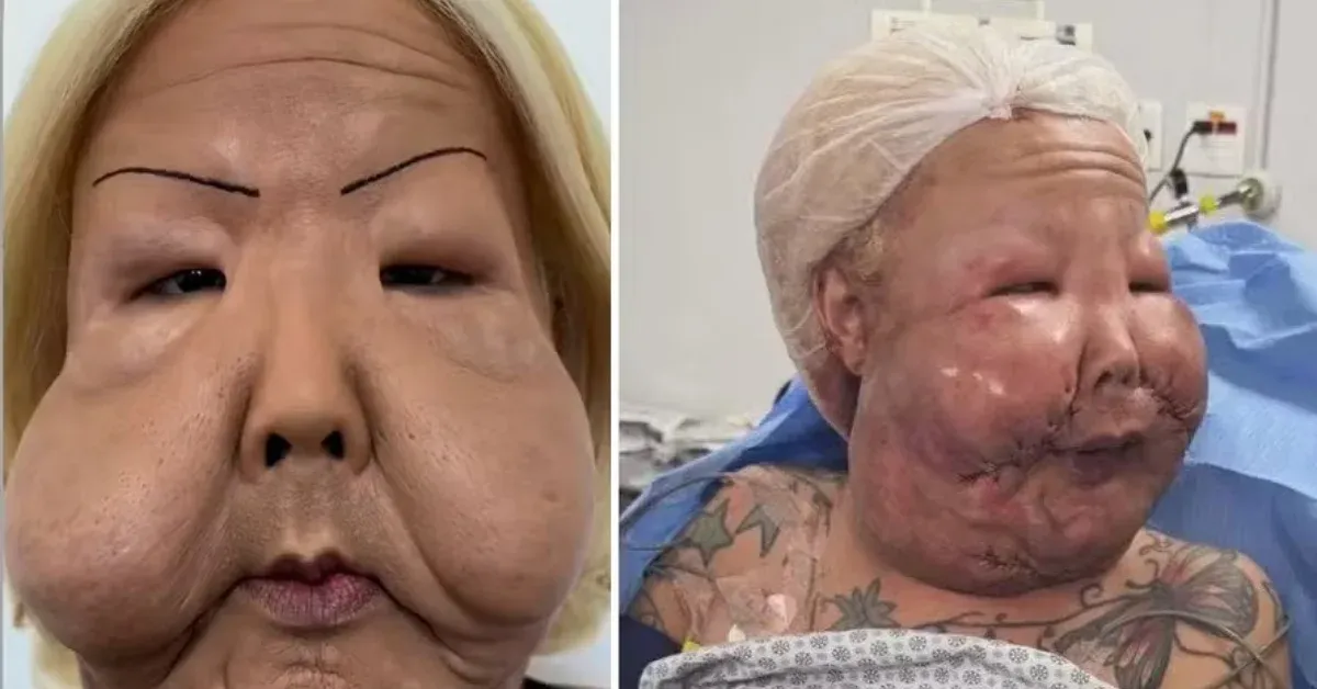 Juju do Pix durante mais uma etapa do tratamento para corrigir sequelas deixadas por procedimento estético clandestino.