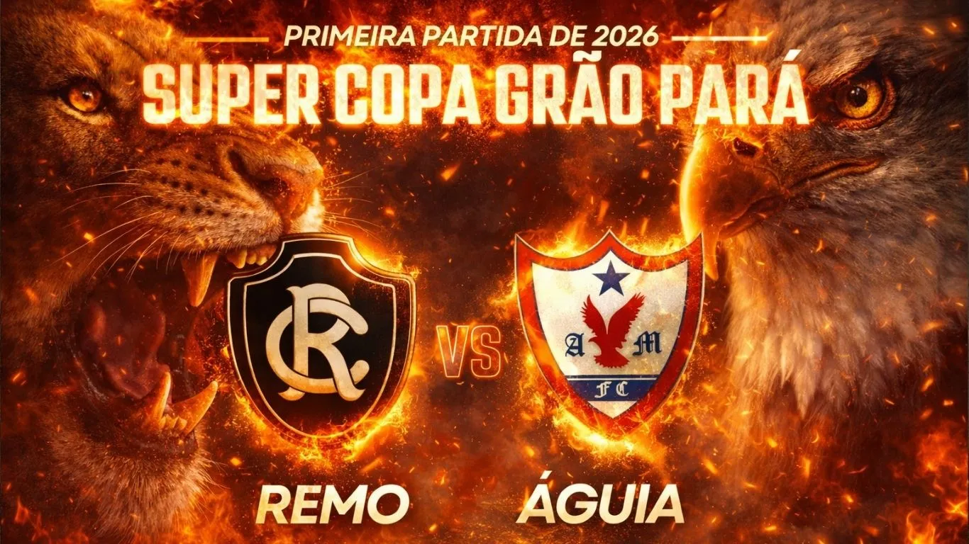 Após uma semana conturbada, o Águia enfrenta o Clube do Remo na tarde deste domingo (18) pelo título da Supercopa Grão Pará