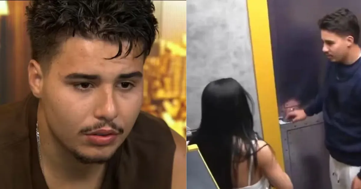 O episódio aconteceu quando Pedro tentou beijar Jordana na despensa da casa, mesmo contra a vontade dela.