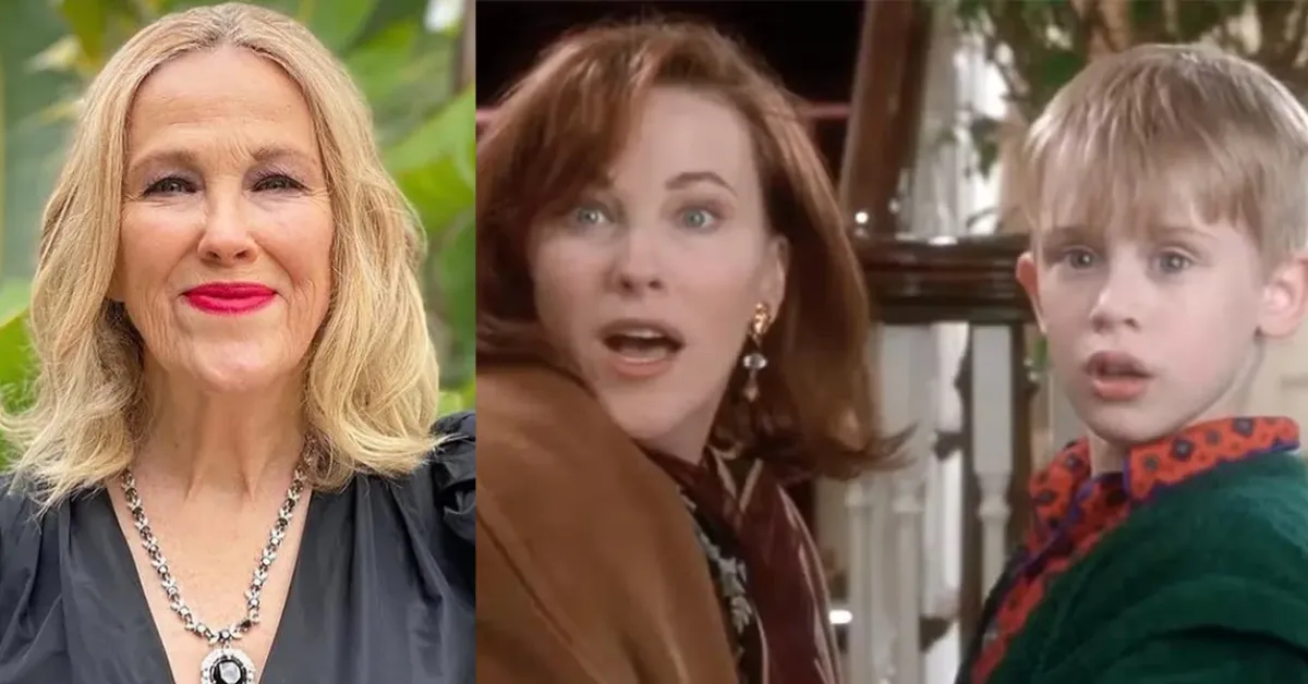 Catherine O’Hara em cena de “Esqueceram de Mim”, um dos filmes que marcou sua carreira e o imaginário de fãs ao redor do mundo.