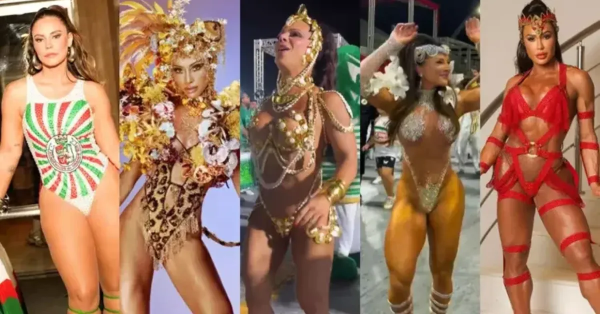 Fantasias ultracavadas dominam os ensaios e transformam o corpo em obra de arte para o Carnaval 2026.