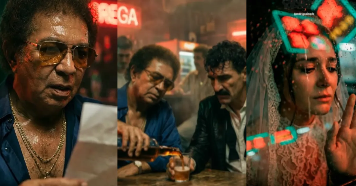 Produção em inteligência artificial recria bares, solidão e emoção em clipe que homenageia Reginaldo Rossi, eternizando o clássico “Garçom”.