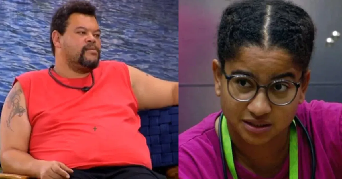 Milena e Babu durante conversa na casa; dupla foi advertida pela produção após atitudes consideradas excessivas no jogo