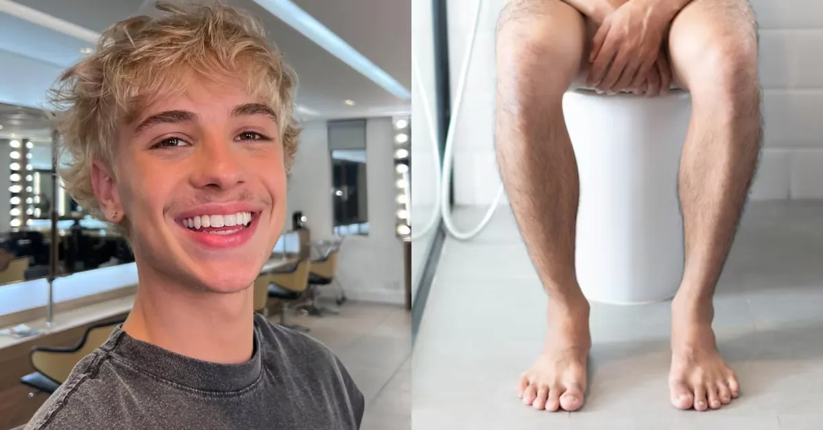 O influenciador contou aos colegas de confinamento que abandonou a posição tradicional após receber informações sobre possíveis problemas urológicos.