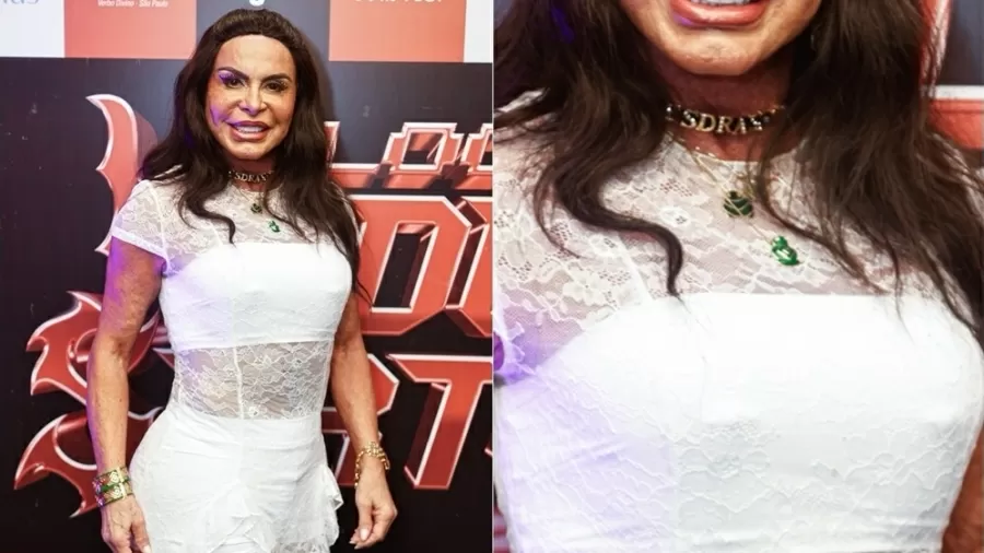 O acessório foi confeccionado por uma marca de lingeries, que celebrou a parceria nas redes sociais.