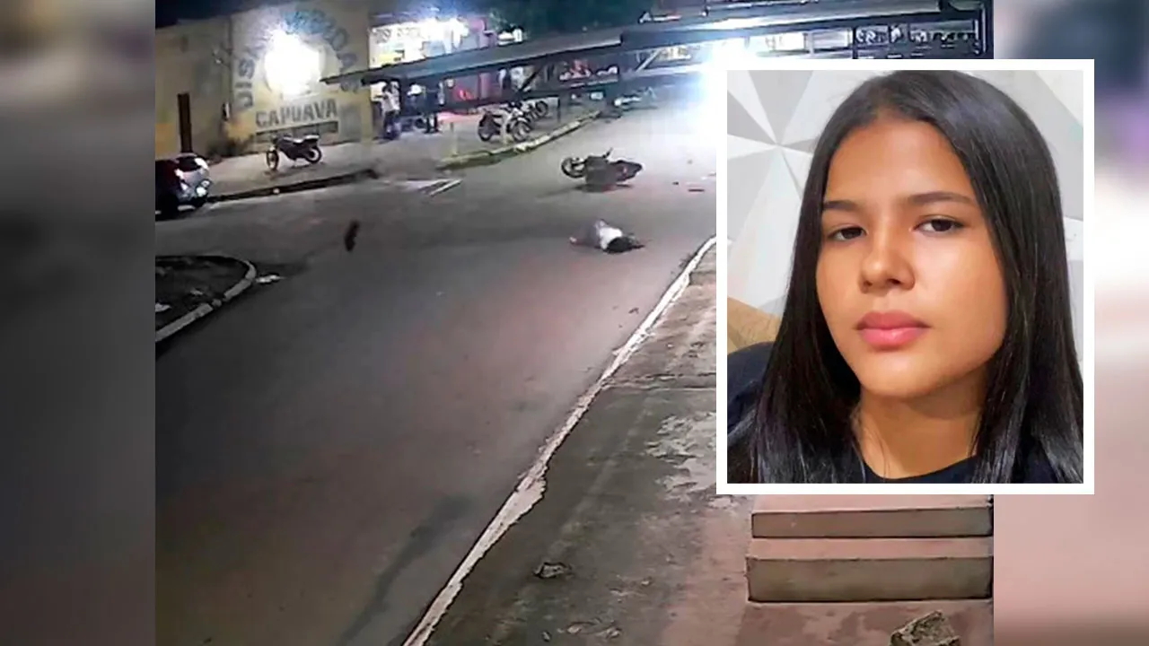 A violência da queda provocou a morte imediata da jovem