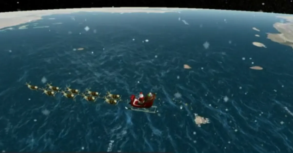 O trenó pode ser visto através de algumas ferramentas digitais