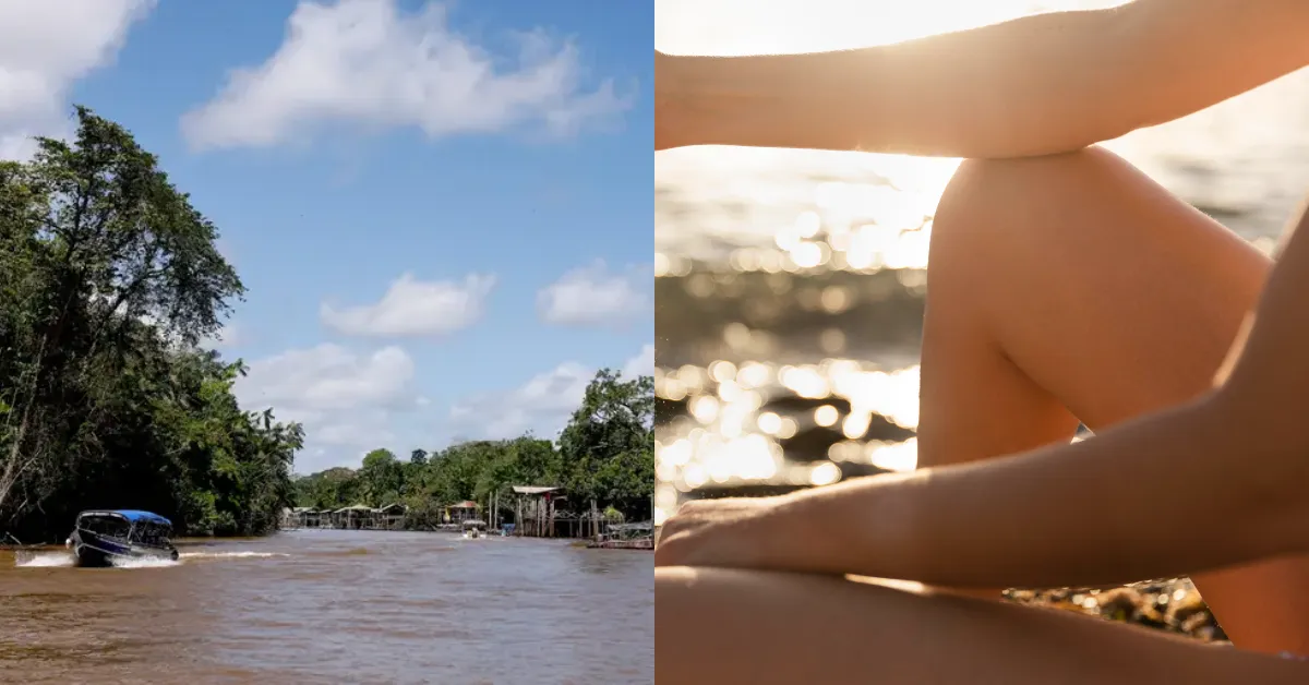 Batizado de Nu Mazônia, o evento foi realizado em uma área de natureza preservada da ilha, localizada na região ribeirinha de Belém.