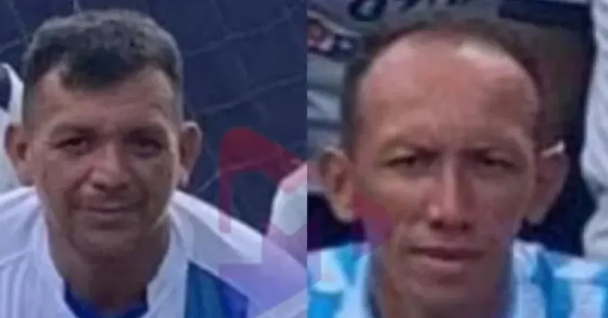 As vítimas foram identificadas como Benediel Clei de Souza Corrêa, de 43 anos, conhecido como Diel, e Benone de Souza, de 39 anos