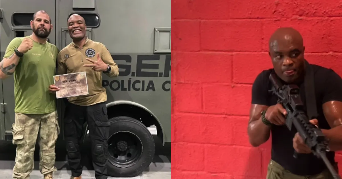 O atleta iniciou treinamento na academia de polícia