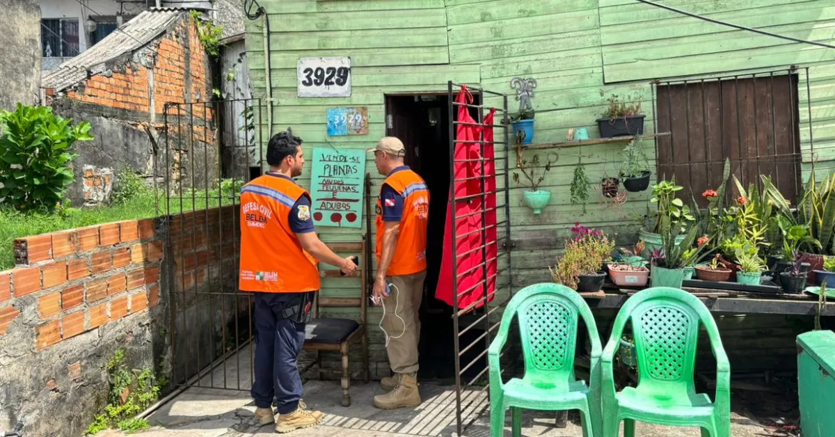 Durante a programação, equipes da Defesa Civil fizeram 120 vistorias em residências da área.