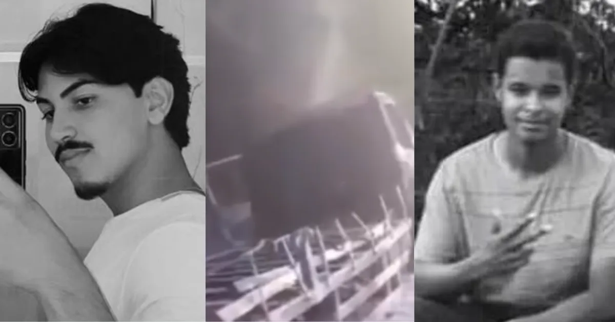 As vítimas foram identificadas como Alysson Nascimento Silva, de 19 anos, e Caique Spinoza Costa, de 20 anos