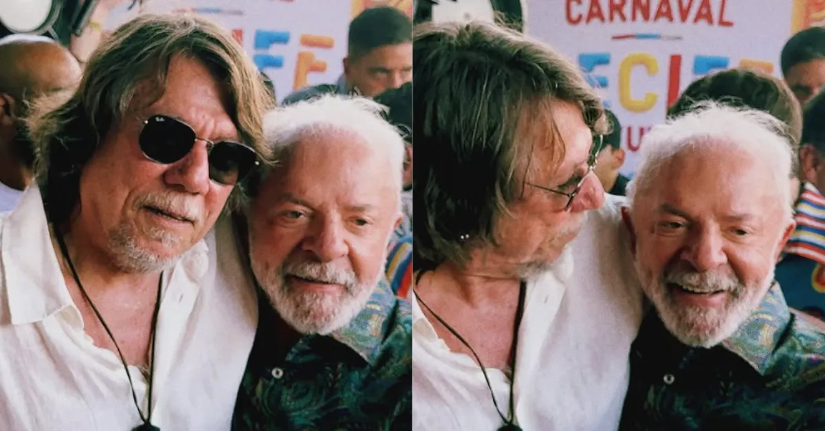 Durante o evento, o presidente foi fotografado ao lado do cantor Lenine, homenageado oficial do Carnaval 2026 no Recife.