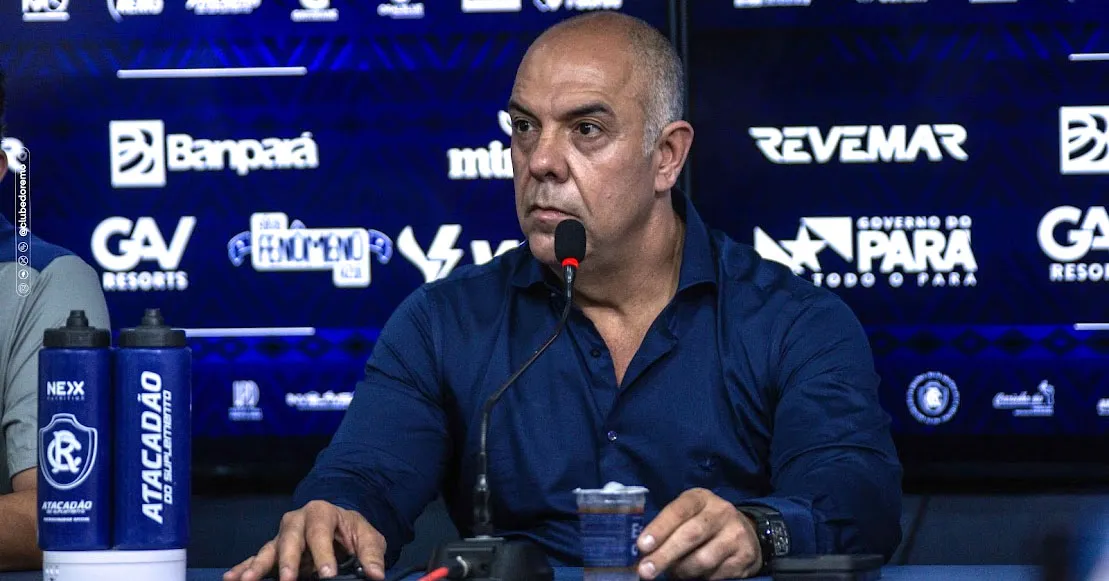 Marcos Braz, Executivo de futebol do Clube do Remo, está pressionado.