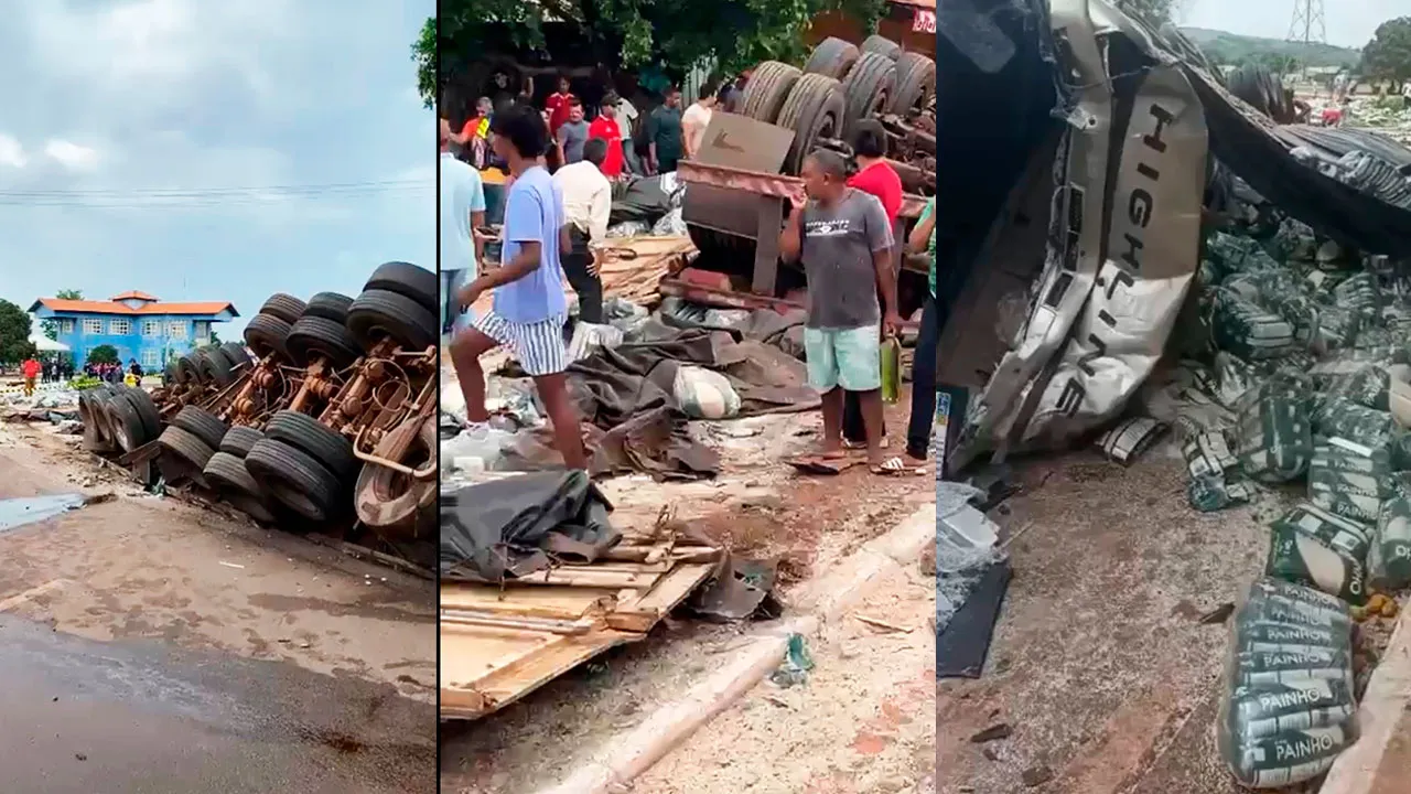 O acidente ocorreu em um trecho movimentado da via, o que exigiu atenção redobrada dos condutores que passavam pelo local.