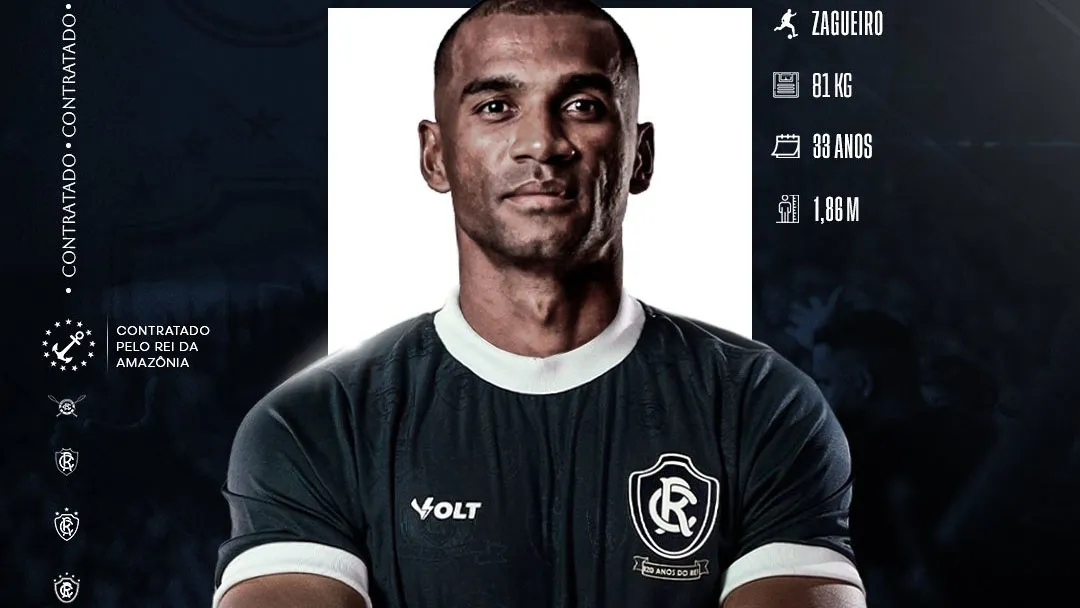 Clube do Remo anuncia zagueiro Marllon como novo reforço para 2026