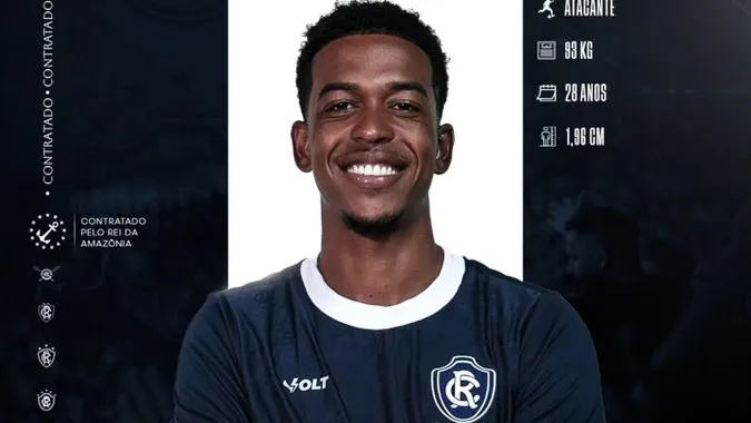 Clube do Remo anuncia contratação do atacante Carlinhos para a temporada 2026