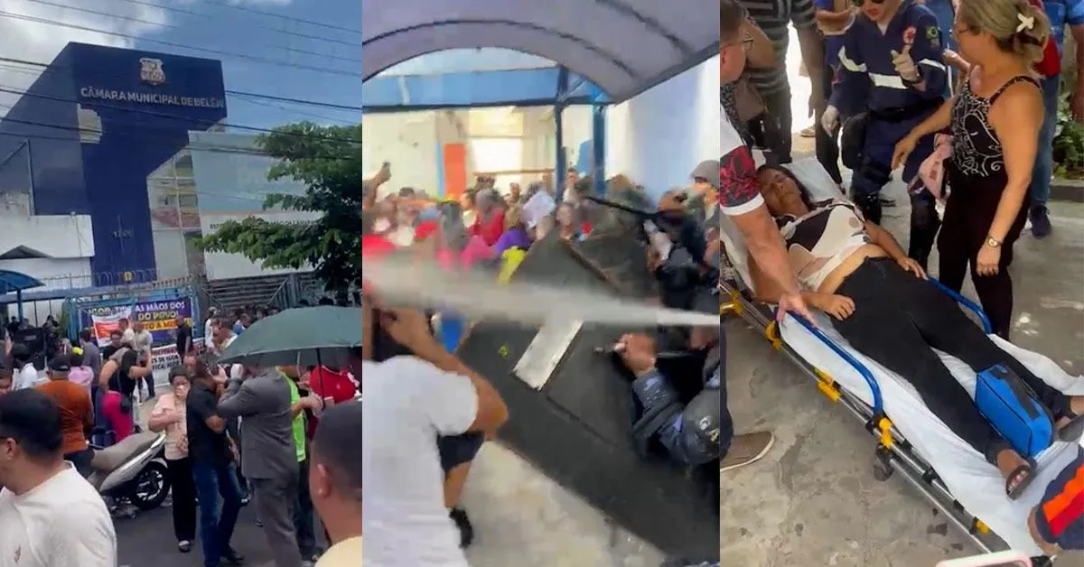 Confusão durante sessão extraordinária obrigou a retirada do público das galerias da Câmara Municipal de Belém.