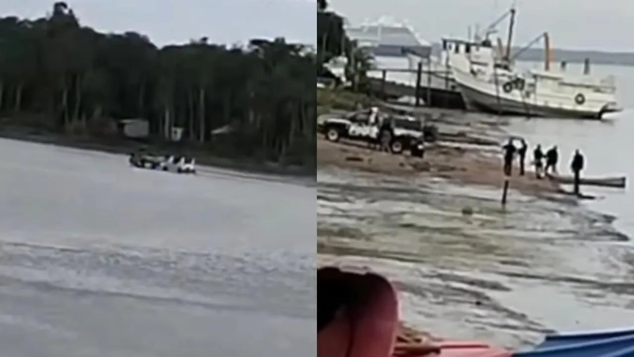 Um suspeito foi preso, outro está desaparecido.