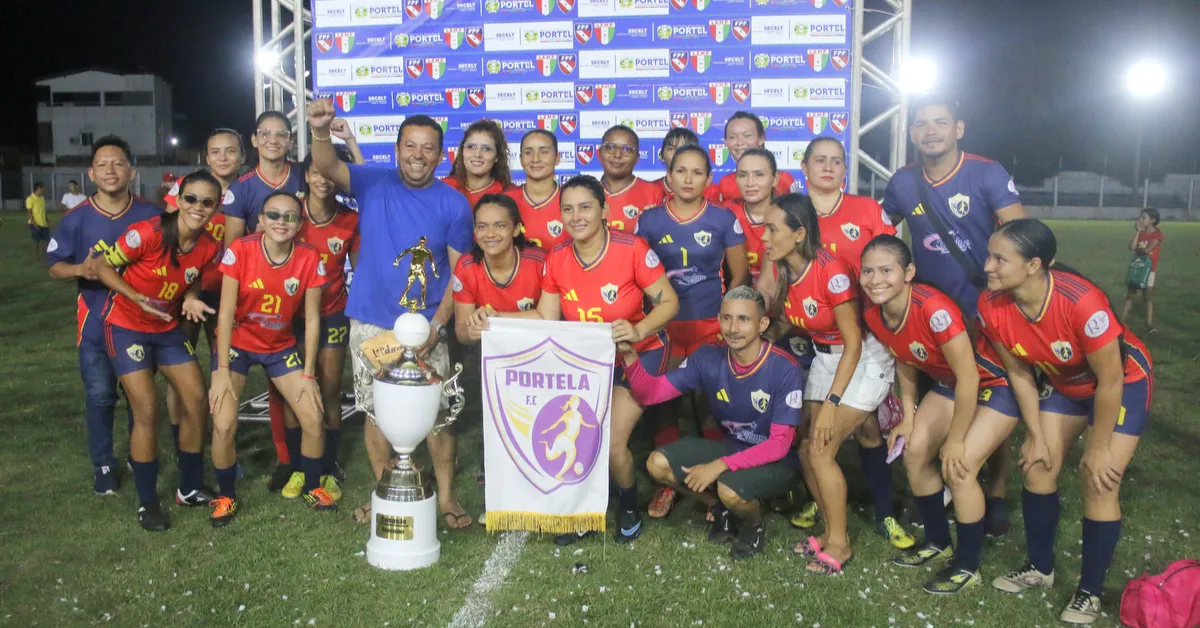 A Portela conquistou o título do Campeonato Portelense de Futebol Feminino 2025/2026, em uma competição histórica que reuniu talentos da zona urbana e rural de Portel.