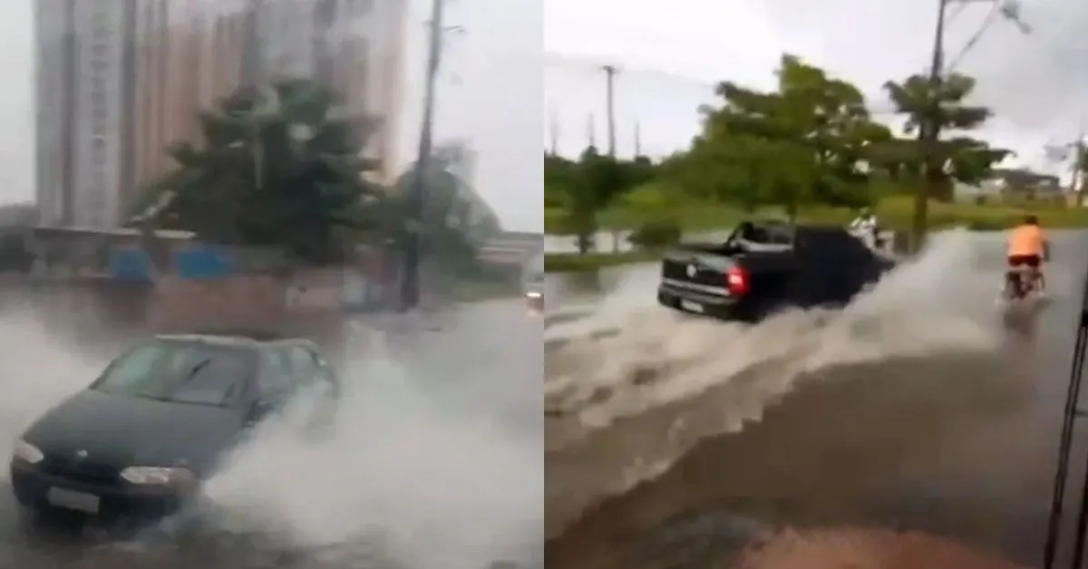 Vídeos mostram alagamentos na Avenida Solimões e na Arterial 5, em Ananindeua, após fortes chuvas. Moradores cobram soluções para problemas recorrentes de drenagem.