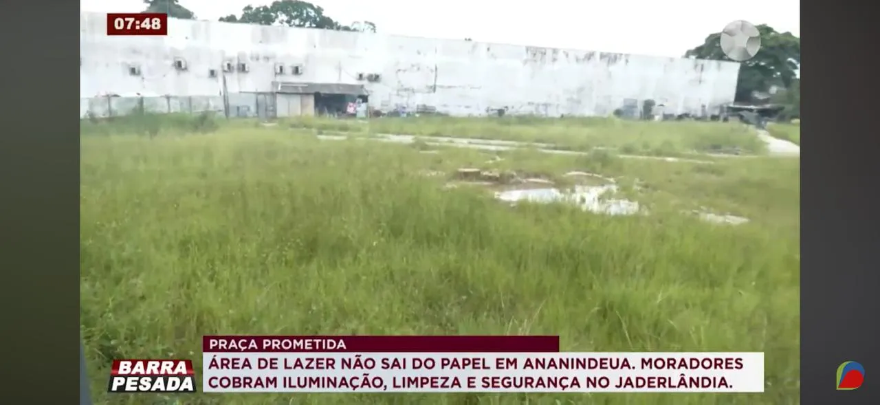 Imagem ilustrativa da notícia: Praça prometida vira alvo de críticas em Ananindeua