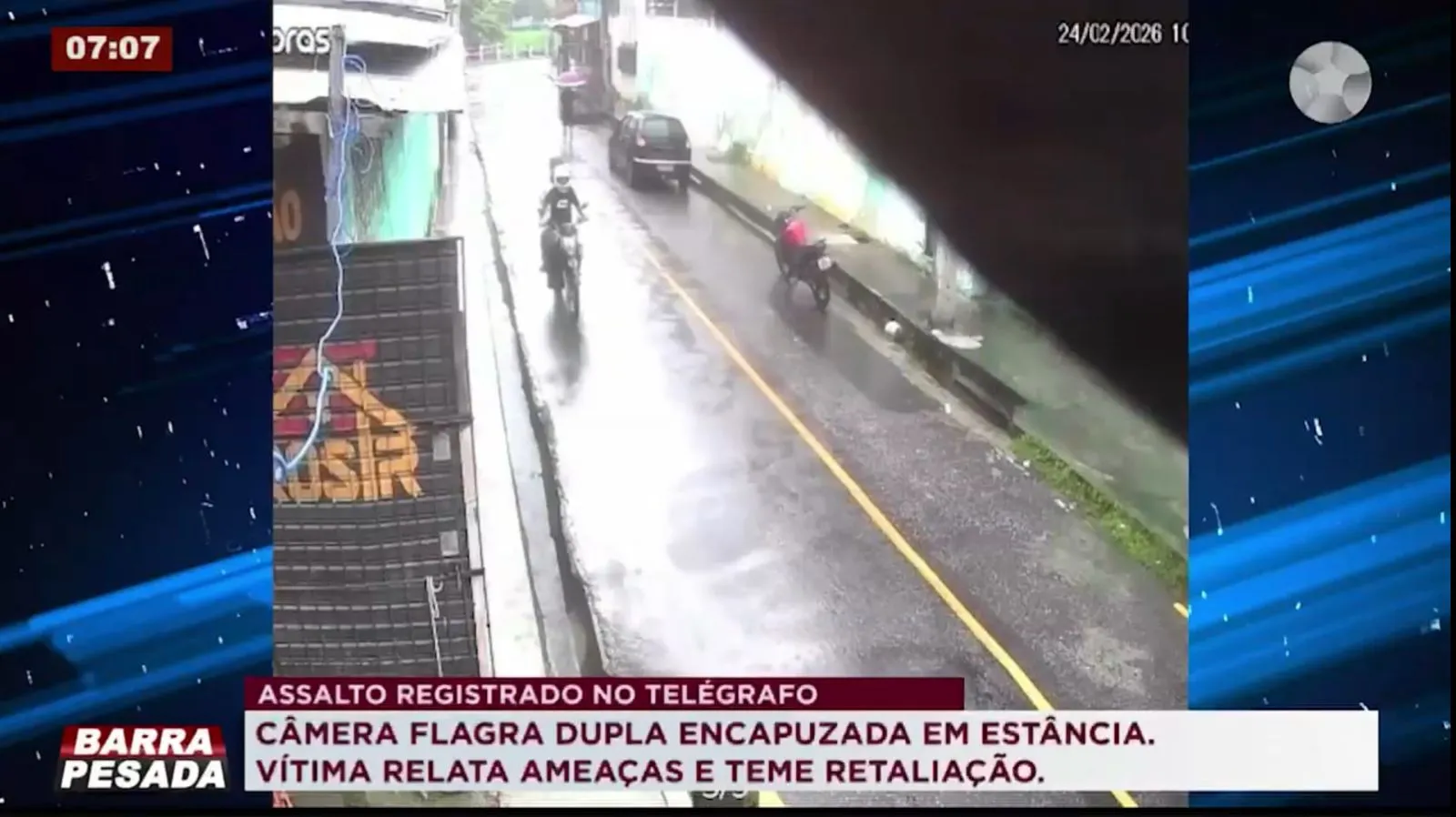 Imagem ilustrativa da notícia: EXCLUSIVO: Dupla encapuzada assalta estância em Belém