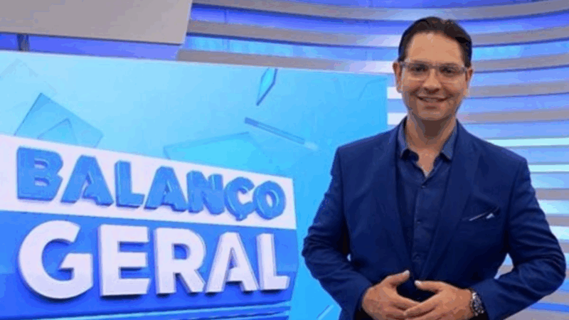O apresentador Guilherme Rivaroli comemorou a audiência do programa durante cobertura sobre desaparecimento.