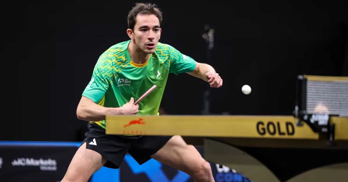 Hugo Calderano perde para promessa chinesa e cai na semifinal do WTT Star Contender de Doha.