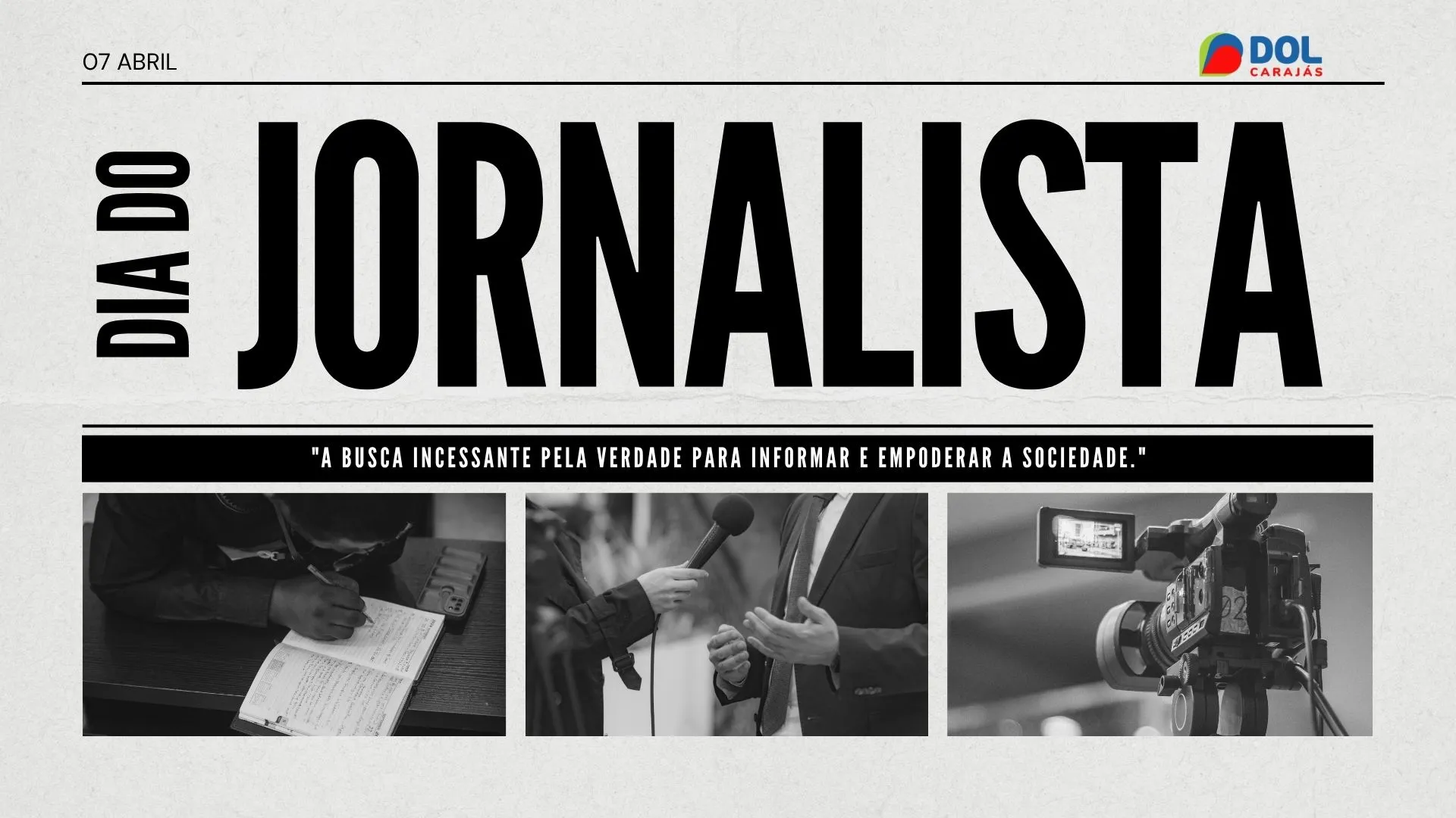 Celebrar esta data é reforçar o compromisso com o fato apurado e com o direito do cidadão de ser bem informado.